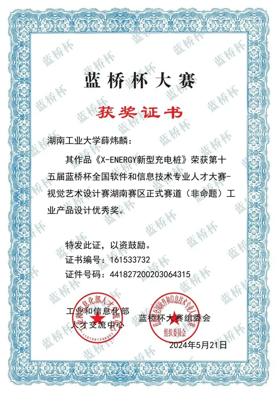 IDL 获奖证书